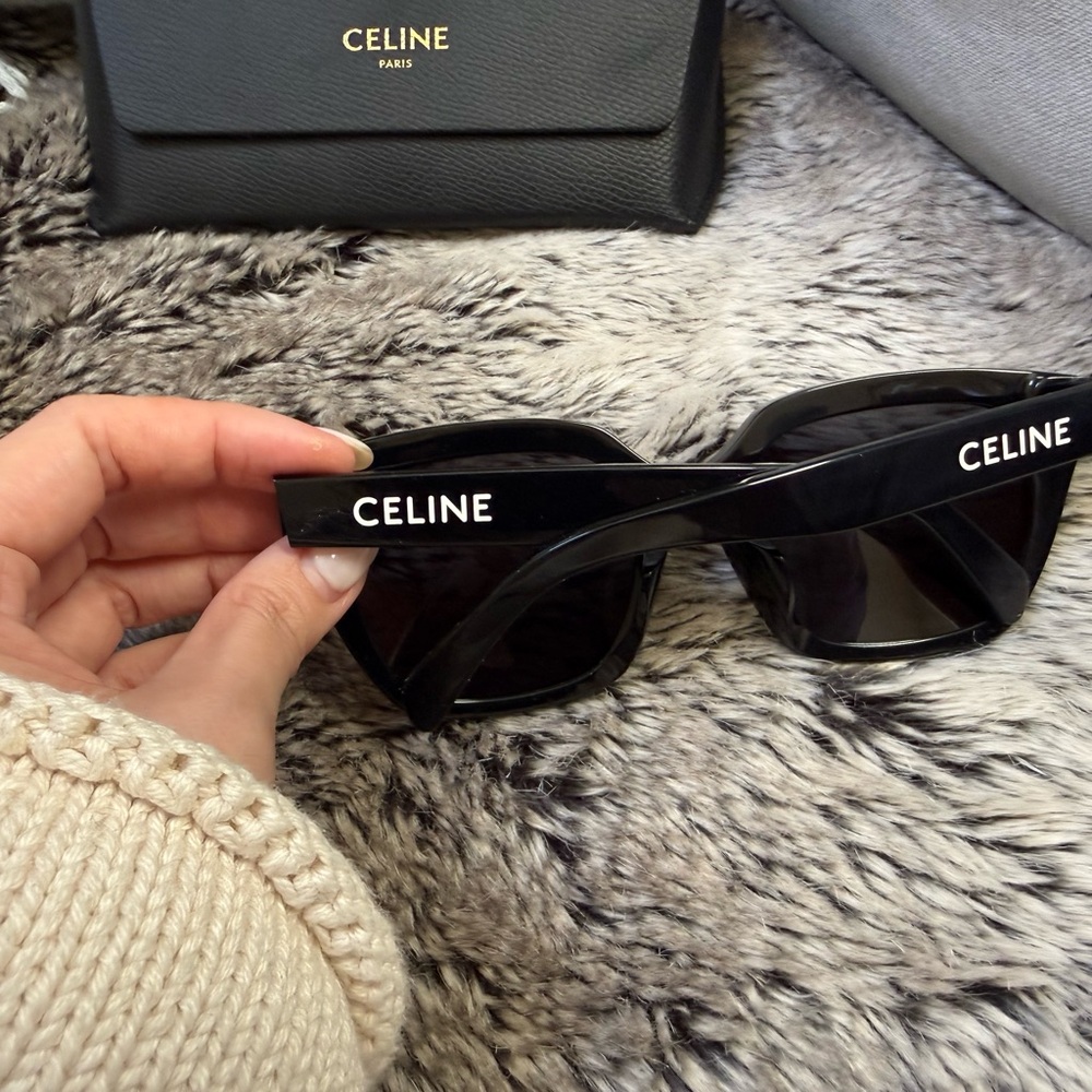 Celine Black Oversized Sunglasses - Picture 6 of 8